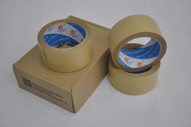 Custom-Printed Kraft Paper Tape para sa Takeout Packaging
